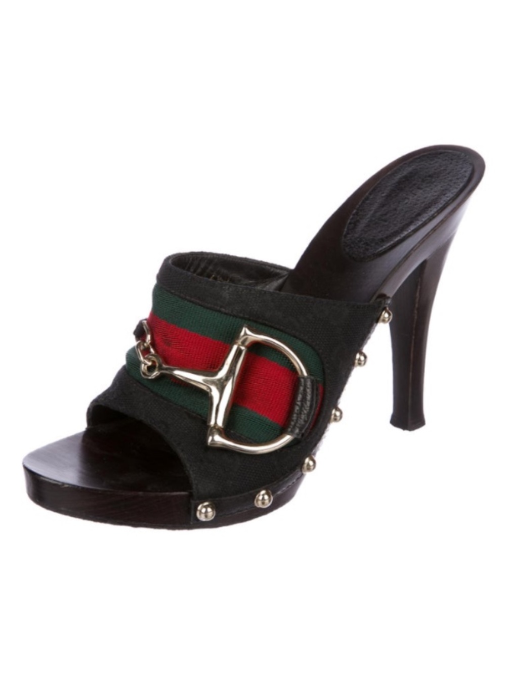 Gucci GG Canvas Horsebit Sandals